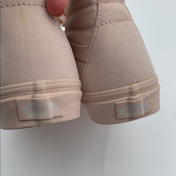 Vans Women's High-Top Sneakers - light baby pink monochromatic size 6 - Picture 9 of 11